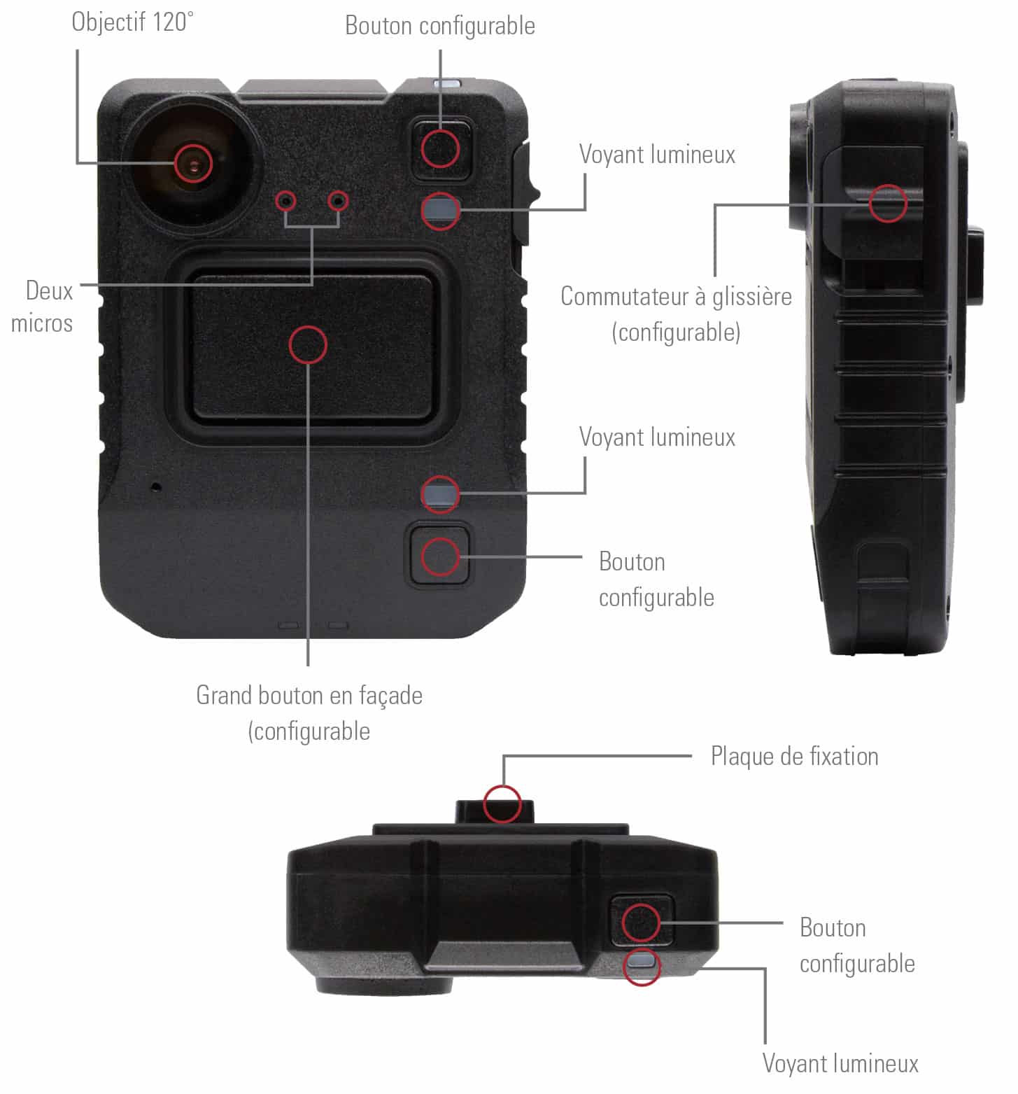 Caméra pièton VB400 Motorola utilisé par la Police et Gendarmerie - Printy  3D